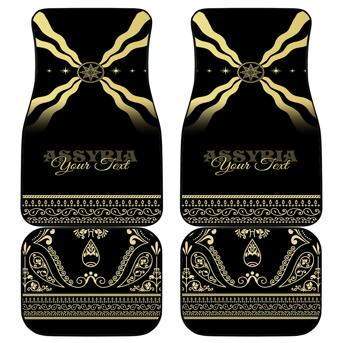 Assyria Empire Car Mats Assyrian Mythological Spirit - Wonder Print Shop
