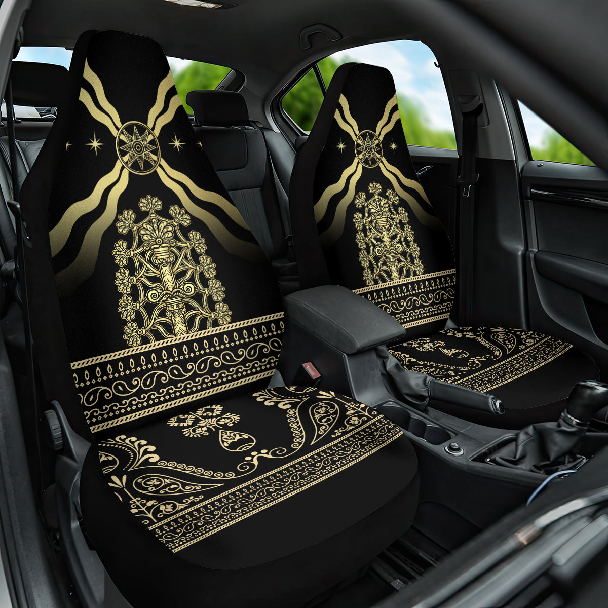 Assyria Empire Car Seat Cover Assyrian Mythological Spirit
