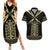 Assyria Empire Couples Matching Summer Maxi Dress and Hawaiian Shirt Assyrian Mythological Spirit - Wonder Print Shop