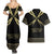 Assyria Empire Couples Matching Summer Maxi Dress and Hawaiian Shirt Assyrian Mythological Spirit - Wonder Print Shop