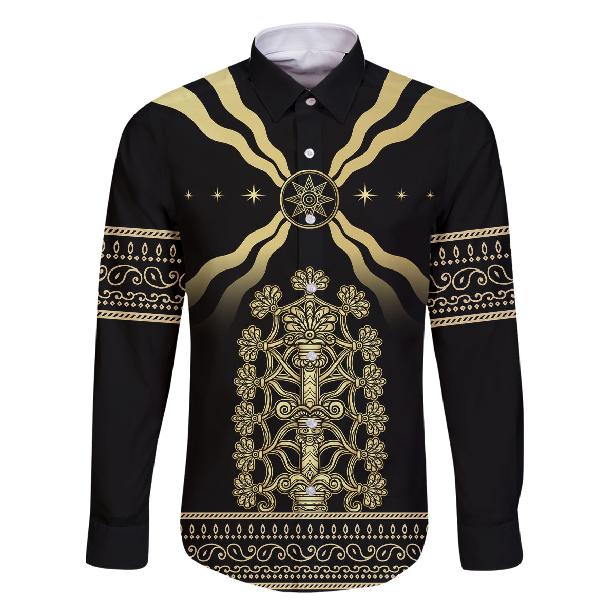 Assyria Empire Family Matching Puletasi and Hawaiian Shirt Assyrian Mythological Spirit - Wonder Print Shop