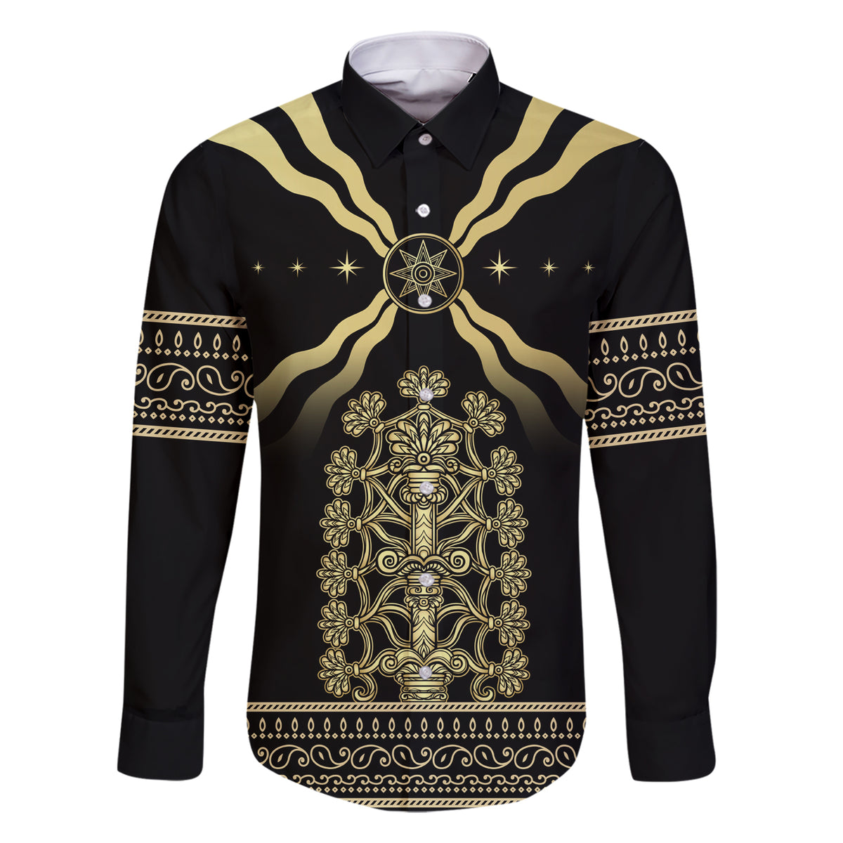 Assyria Empire Family Matching Short Sleeve Bodycon Dress and Hawaiian Shirt Assyrian Mythological Spirit - Wonder Print Shop