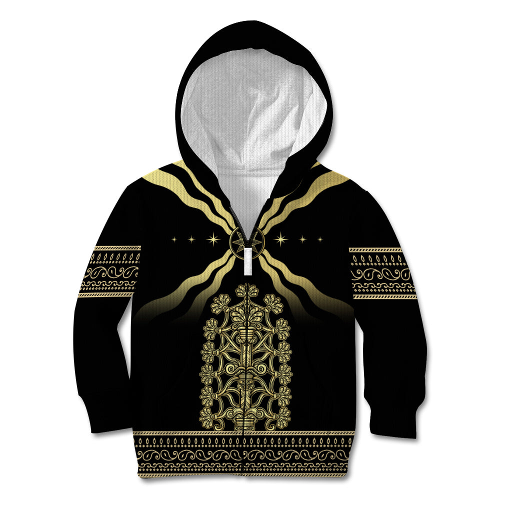 Assyria Empire Kid Hoodie Assyrian Mythological Spirit - Wonder Print Shop