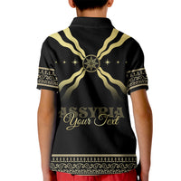 Assyria Empire Kid Polo Shirt Assyrian Mythological Spirit - Wonder Print Shop