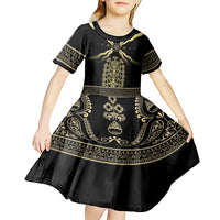 Assyria Empire Kid Short Sleeve Dress Assyrian Mythological Spirit - Wonder Print Shop