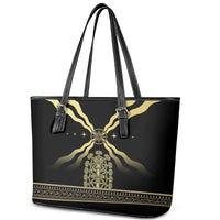 Assyria Empire Leather Tote Bag Assyrian Mythological Spirit - Wonder Print Shop