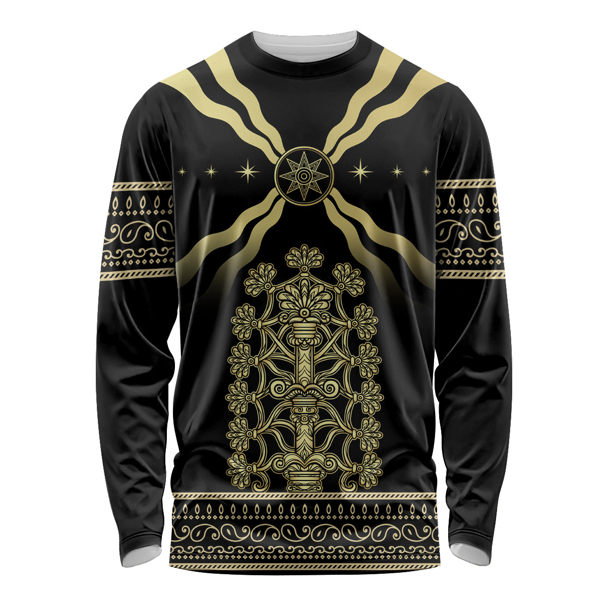 Assyria Empire Long Sleeve Shirt Assyrian Mythological Spirit - Wonder Print Shop