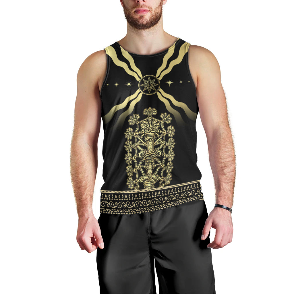 Assyria Empire Men Tank Top Assyrian Mythological Spirit - Wonder Print Shop