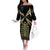 Assyria Empire Off The Shoulder Long Sleeve Dress Assyrian Mythological Spirit - Wonder Print Shop