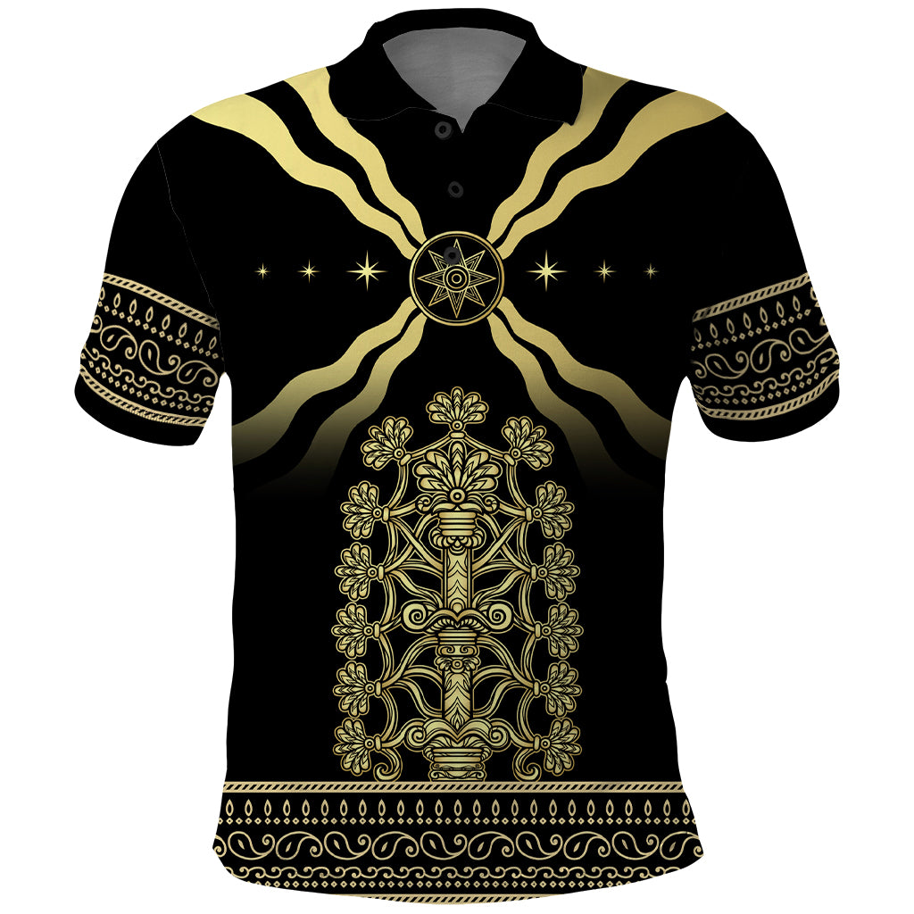 Assyria Empire Polo Shirt Assyrian Mythological Spirit - Wonder Print Shop
