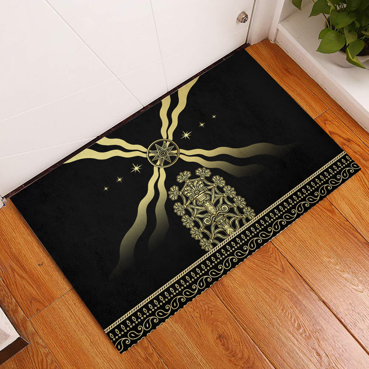 Assyria Empire Rubber Doormat Assyrian Mythological Spirit - Wonder Print Shop