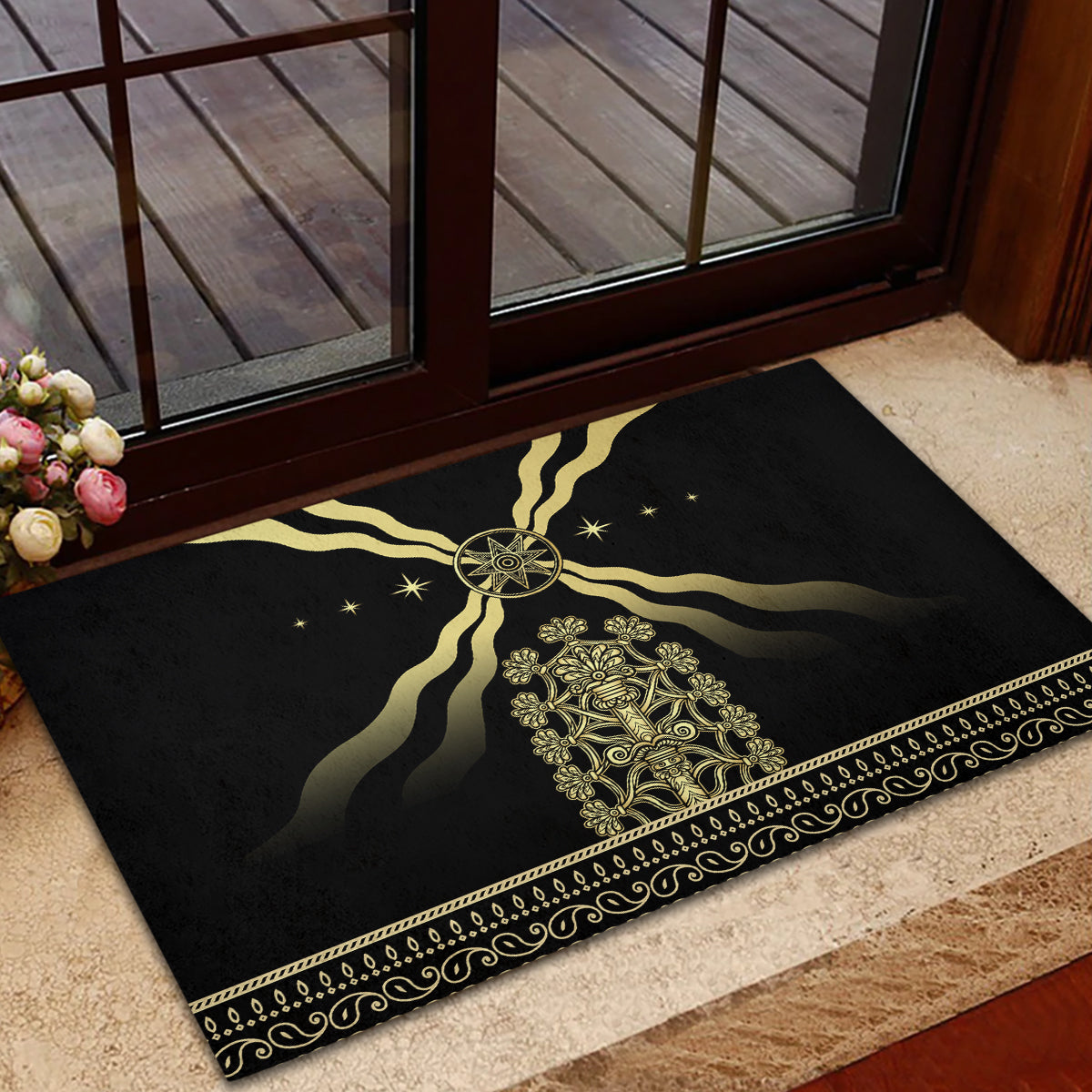 Assyria Empire Rubber Doormat Assyrian Mythological Spirit - Wonder Print Shop