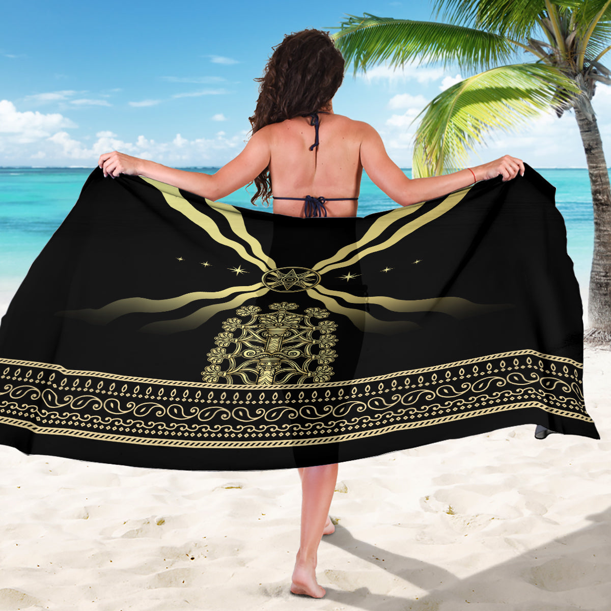 Assyria Empire Sarong Assyrian Mythological Spirit - Wonder Print Shop