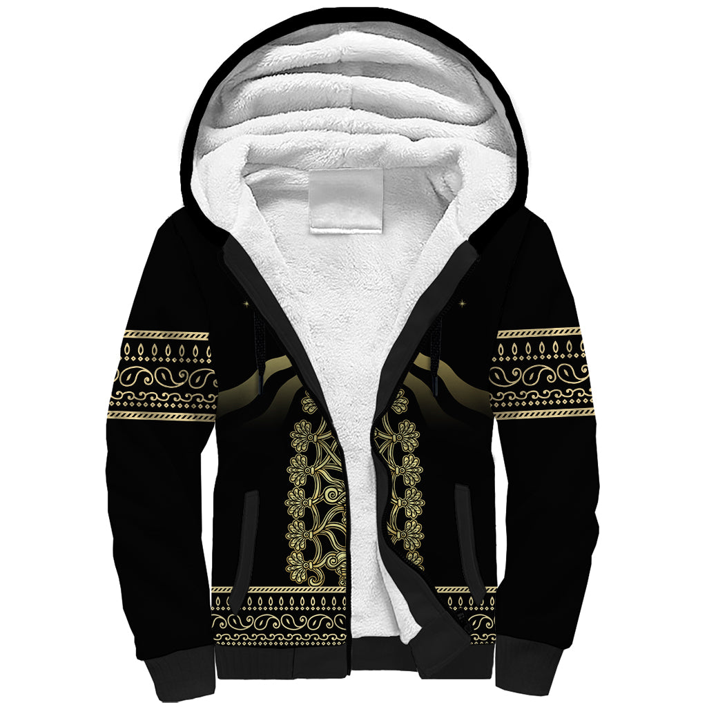 Assyria Empire Sherpa Hoodie Assyrian Mythological Spirit - Wonder Print Shop