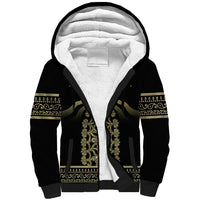 Assyria Empire Sherpa Hoodie Assyrian Mythological Spirit - Wonder Print Shop