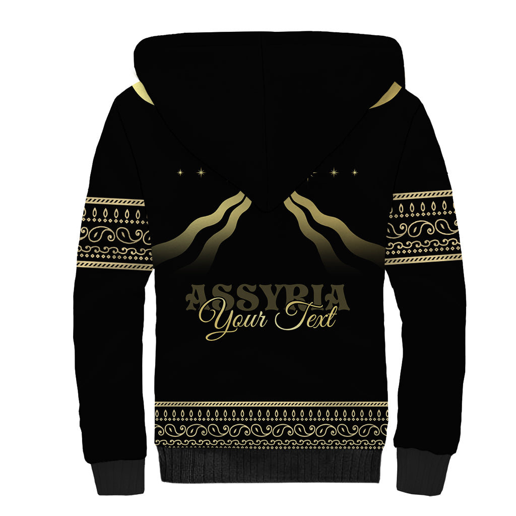 Assyria Empire Sherpa Hoodie Assyrian Mythological Spirit - Wonder Print Shop