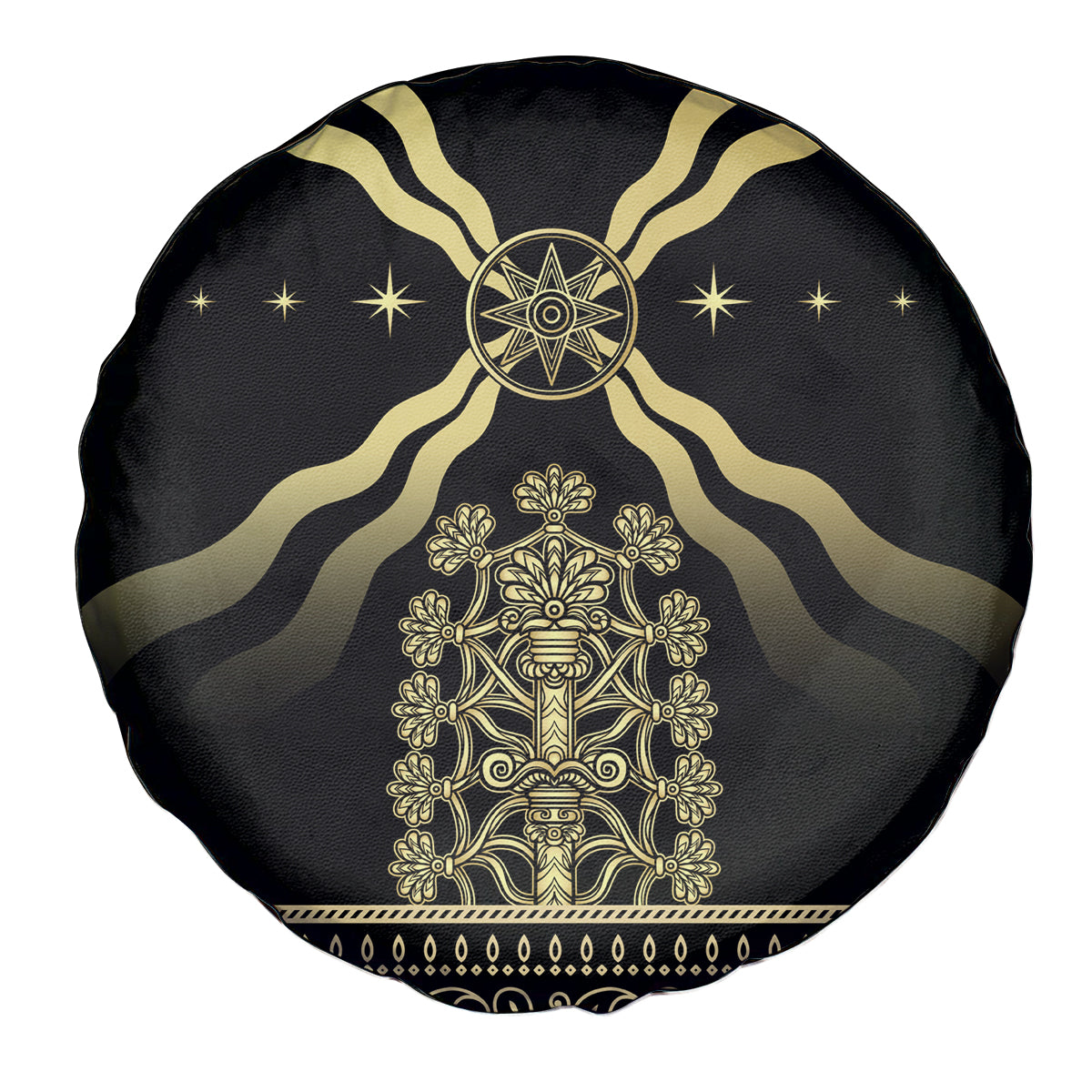 Assyria Empire Spare Tire Cover Assyrian Mythological Spirit - Wonder Print Shop