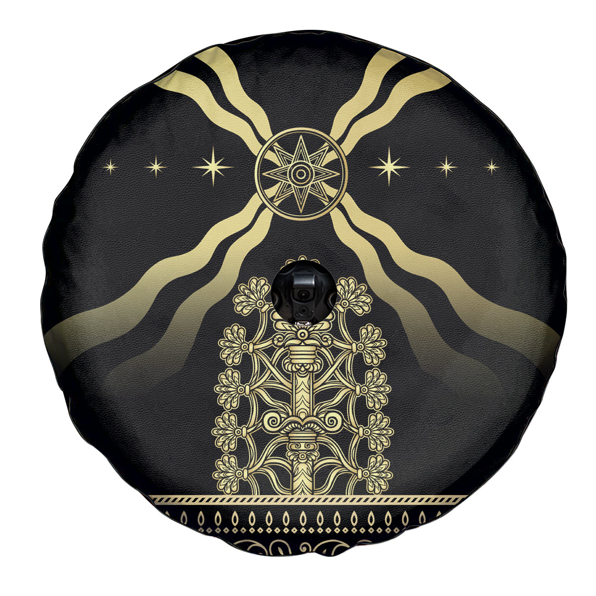 Assyria Empire Spare Tire Cover Assyrian Mythological Spirit - Wonder Print Shop