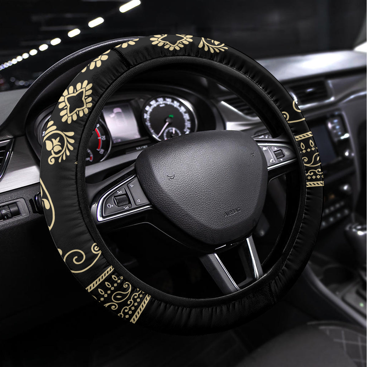 Assyria Empire Steering Wheel Cover Assyrian Mythological Spirit - Wonder Print Shop