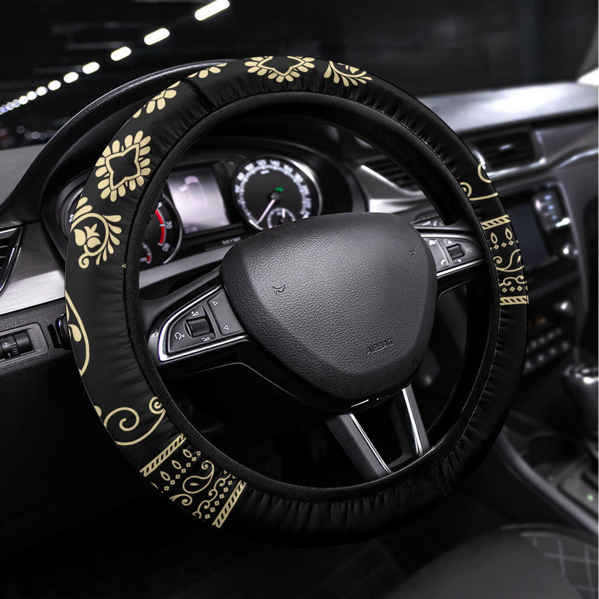 Assyria Empire Steering Wheel Cover Assyrian Mythological Spirit