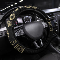 Assyria Empire Steering Wheel Cover Assyrian Mythological Spirit - Wonder Print Shop