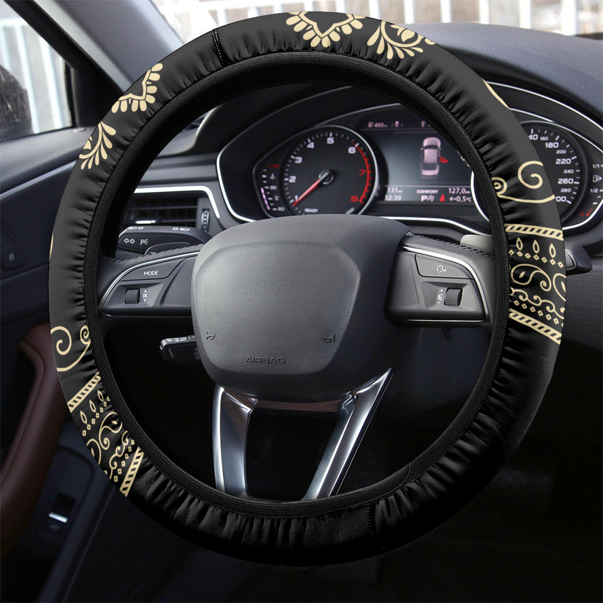 Assyria Empire Steering Wheel Cover Assyrian Mythological Spirit - Wonder Print Shop