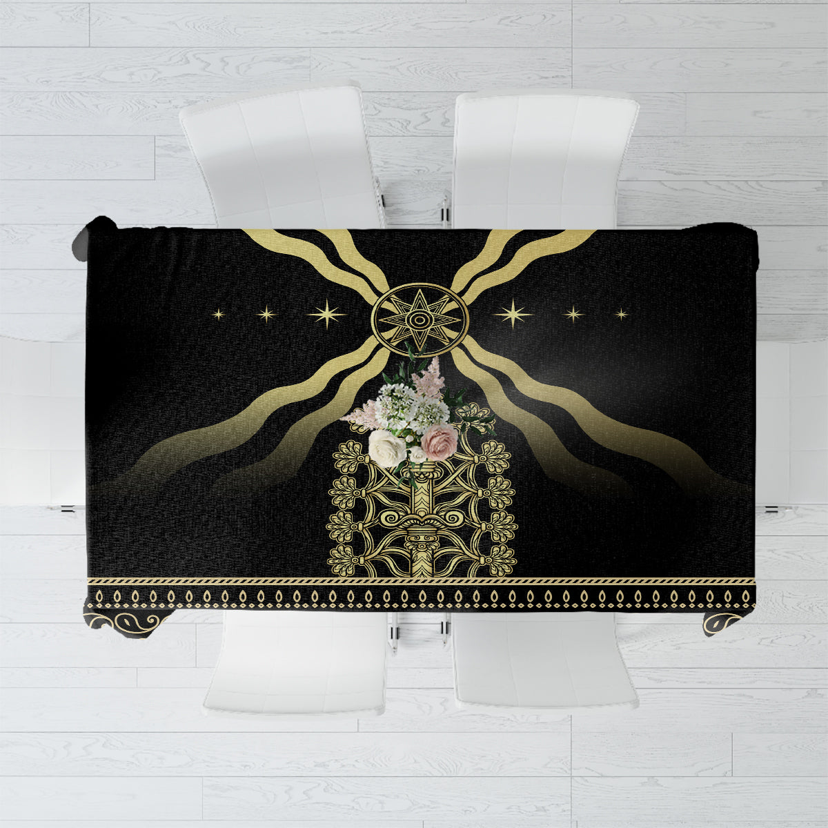 Assyria Empire Tablecloth Assyrian Mythological Spirit - Wonder Print Shop