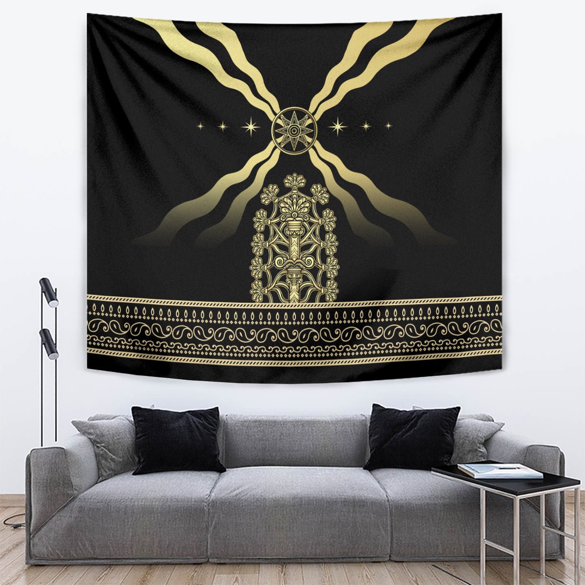 Assyria Empire Tapestry Assyrian Mythological Spirit - Wonder Print Shop