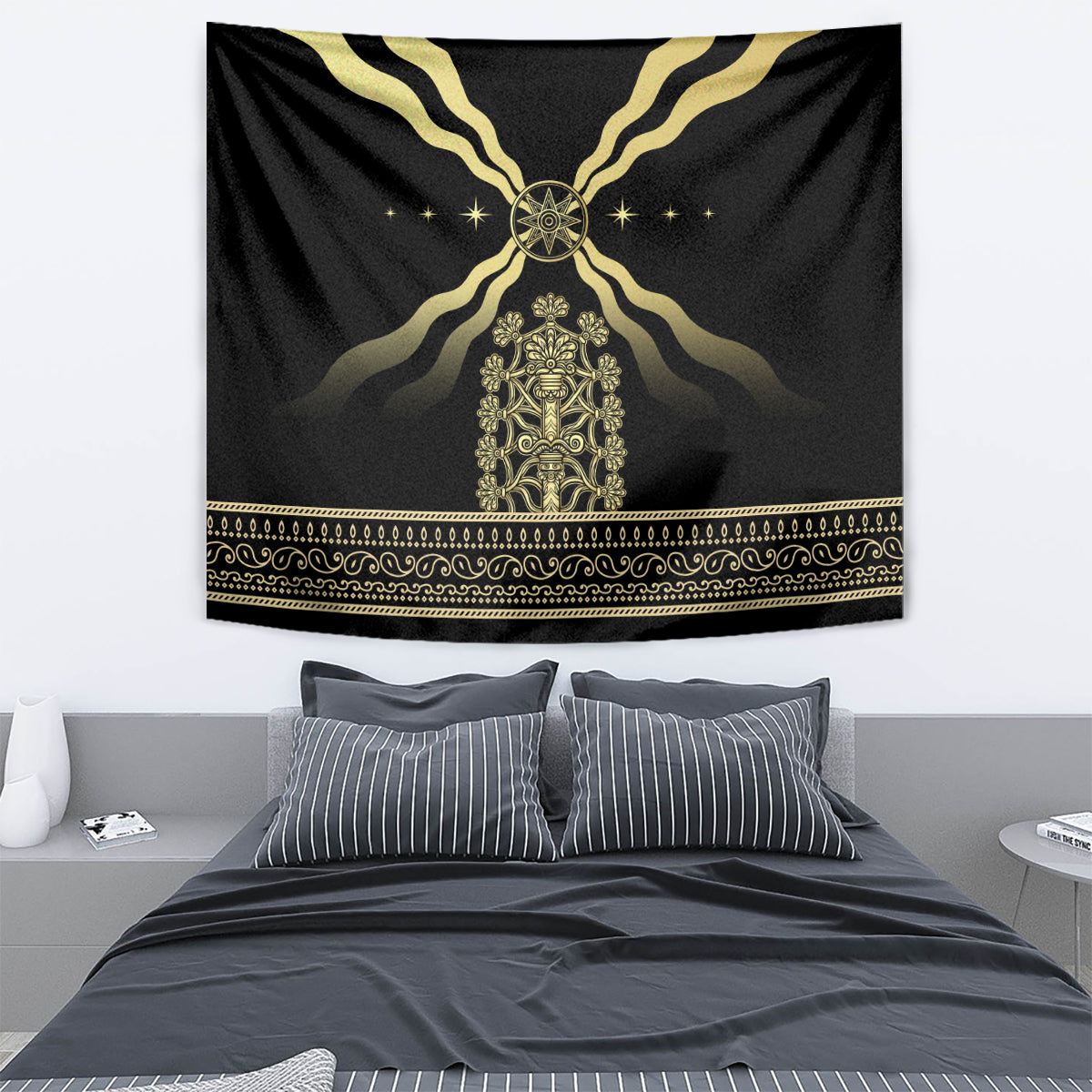 Assyria Empire Tapestry Assyrian Mythological Spirit - Wonder Print Shop