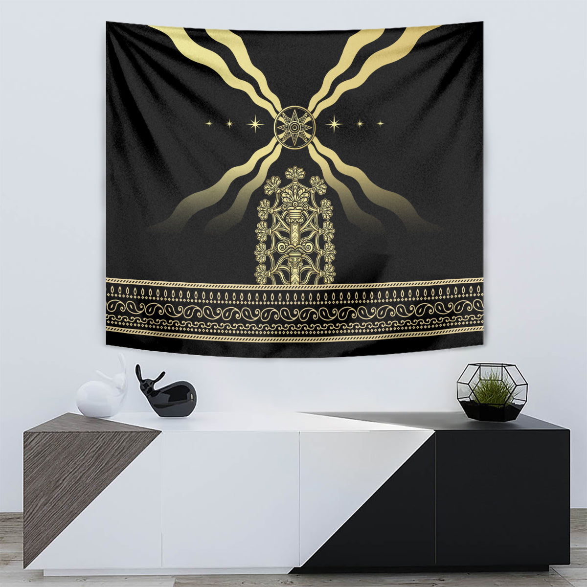 Assyria Empire Tapestry Assyrian Mythological Spirit - Wonder Print Shop