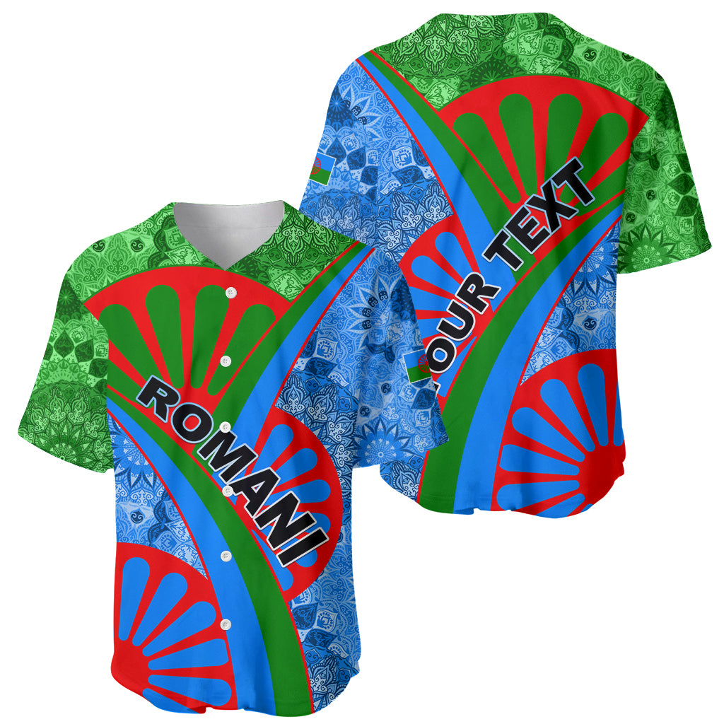 International Romani Day 2024 Baseball Jersey Gypsy Pattern Tribal - Wonder Print Shop