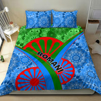 International Romani Day 2024 Bedding Set Gypsy Pattern Tribal - Wonder Print Shop