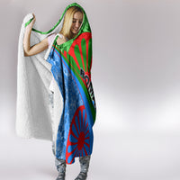 International Romani Day 2024 Hooded Blanket Gypsy Pattern Tribal