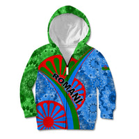 International Romani Day 2024 Kid Hoodie Gypsy Pattern Tribal - Wonder Print Shop