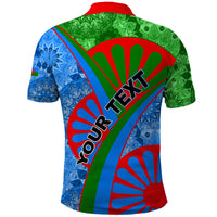 International Romani Day 2024 Polo Shirt Gypsy Pattern Tribal - Wonder Print Shop