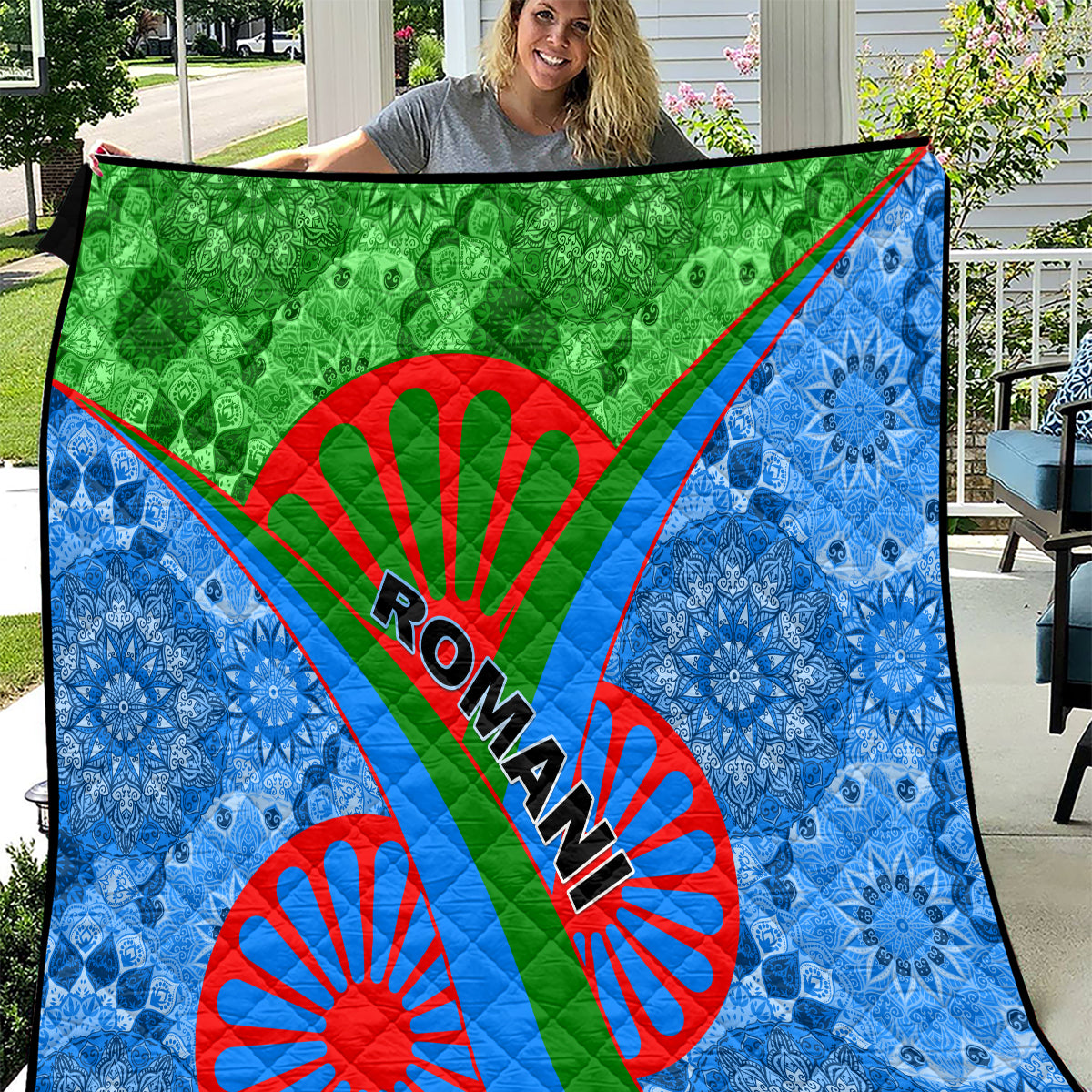 International Romani Day 2024 Quilt Gypsy Pattern Tribal - Wonder Print Shop