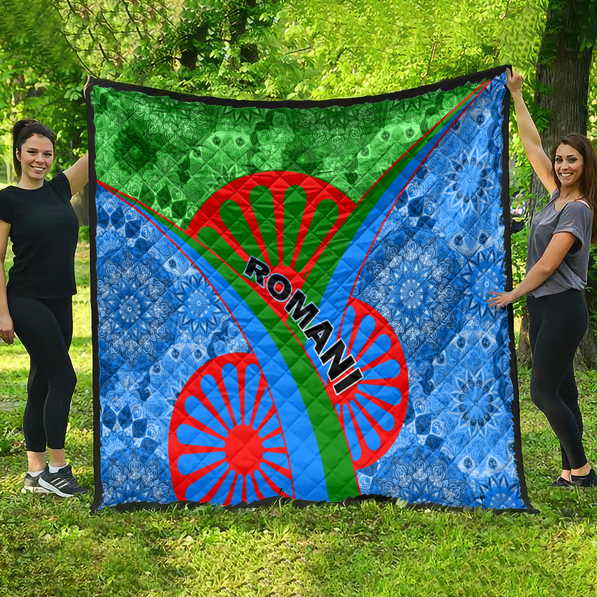 International Romani Day 2024 Quilt Gypsy Pattern Tribal - Wonder Print Shop