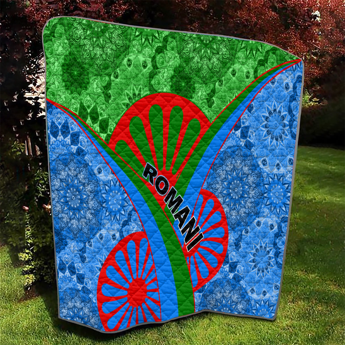 International Romani Day 2024 Quilt Gypsy Pattern Tribal - Wonder Print Shop