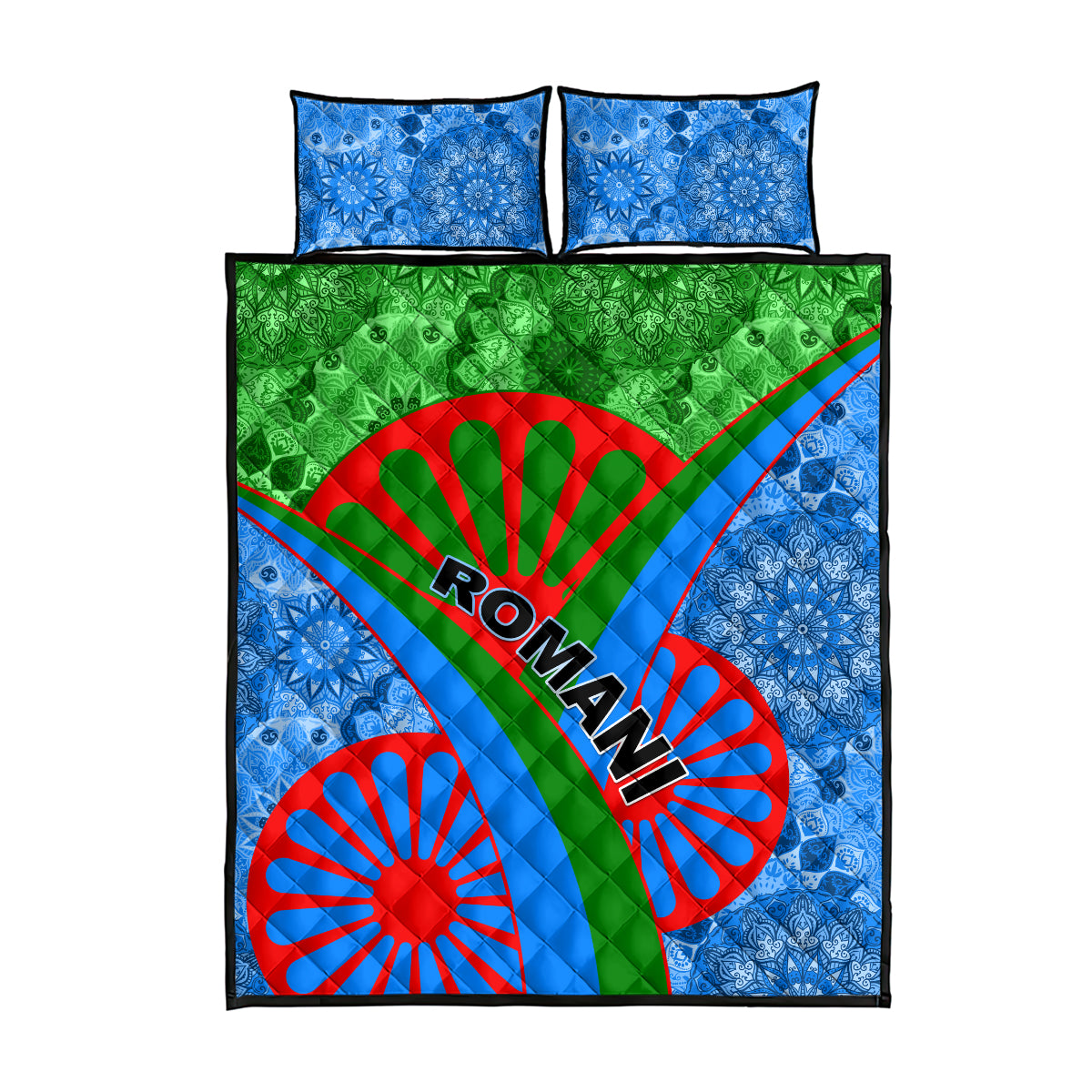 International Romani Day 2024 Quilt Bed Set Gypsy Pattern Tribal - Wonder Print Shop