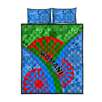 International Romani Day 2024 Quilt Bed Set Gypsy Pattern Tribal - Wonder Print Shop
