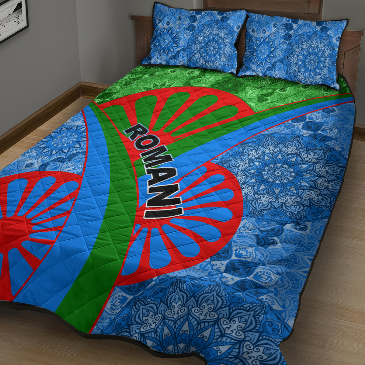 International Romani Day 2024 Quilt Bed Set Gypsy Pattern Tribal - Wonder Print Shop