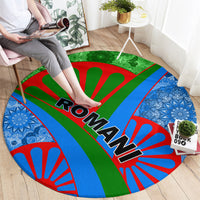 International Romani Day 2024 Round Carpet Gypsy Pattern Tribal