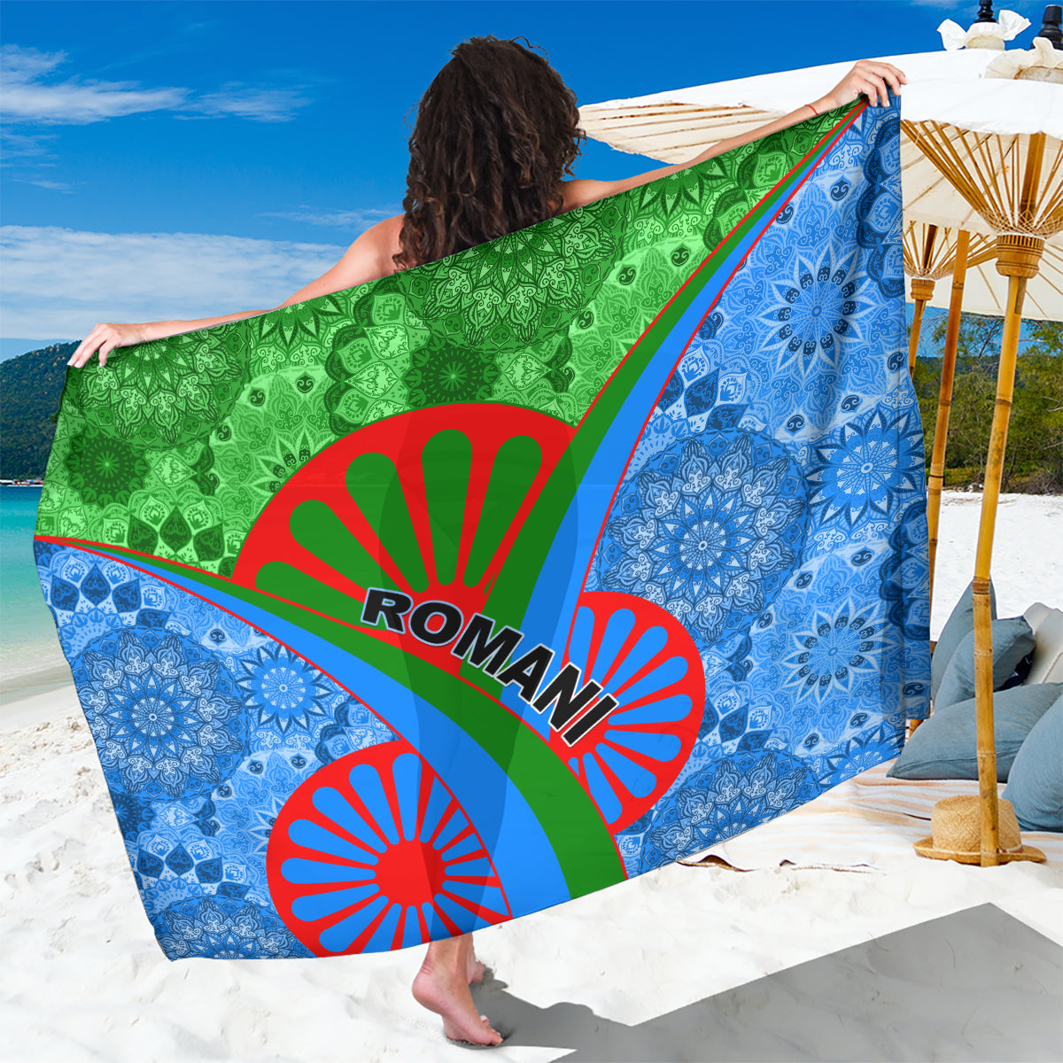 International Romani Day 2024 Sarong Gypsy Pattern Tribal