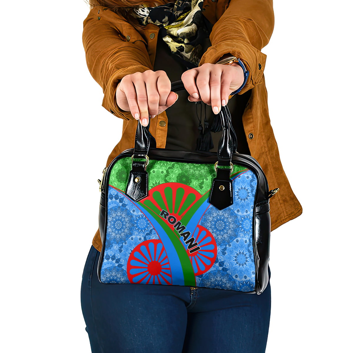 International Romani Day 2024 Shoulder Handbag Gypsy Pattern Tribal
