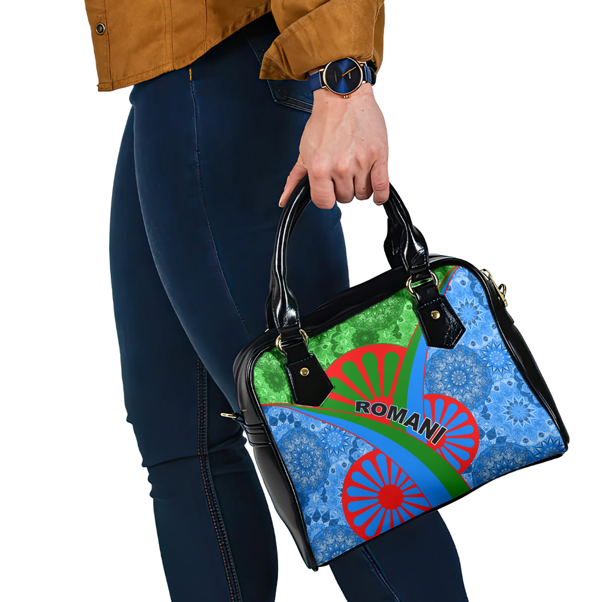 International Romani Day 2024 Shoulder Handbag Gypsy Pattern Tribal