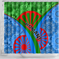 International Romani Day 2024 Shower Curtain Gypsy Pattern Tribal