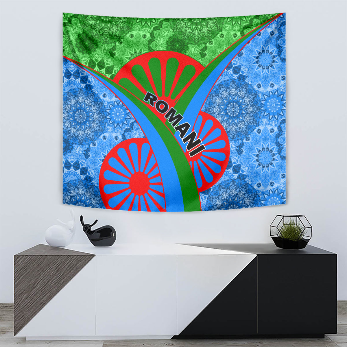 International Romani Day 2024 Tapestry Gypsy Pattern Tribal - Wonder Print Shop
