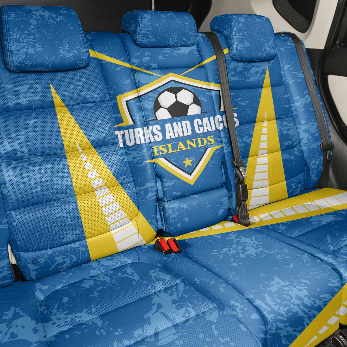 Turks and Caicos Islands Football Back Car Seat Cover Team TCI Go Champions