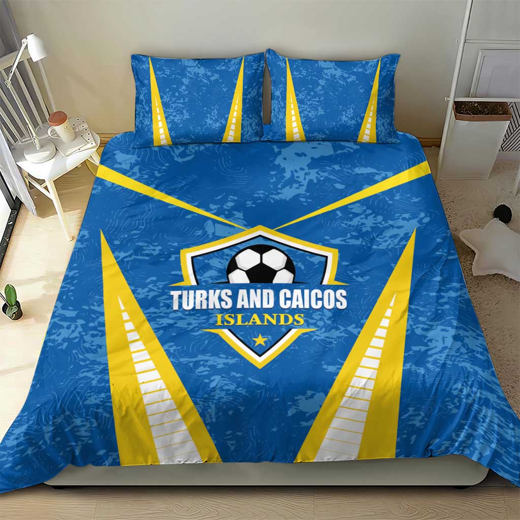Turks and Caicos Islands Football Bedding Set Team TCI Go Champions