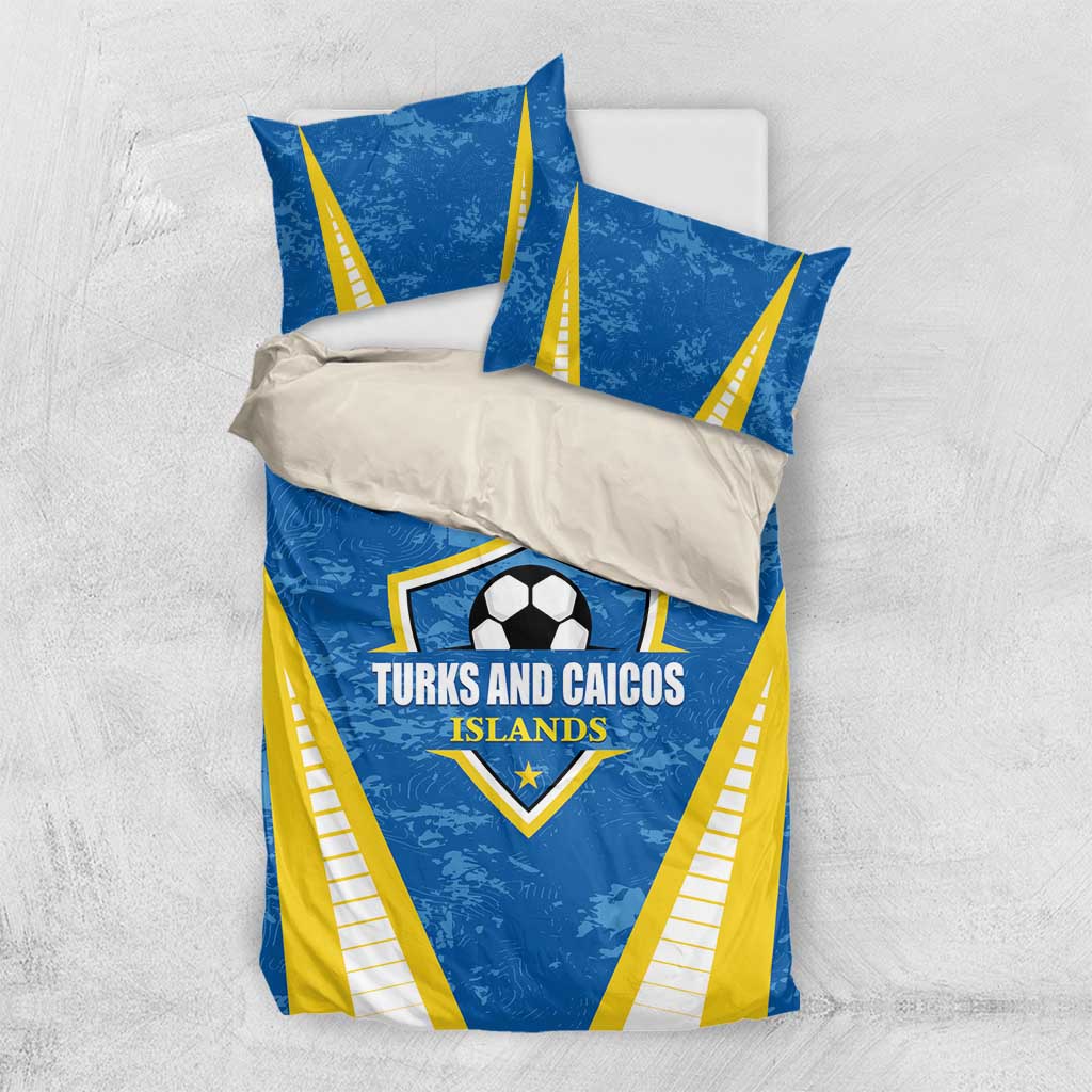 Turks and Caicos Islands Football Bedding Set Team TCI Go Champions